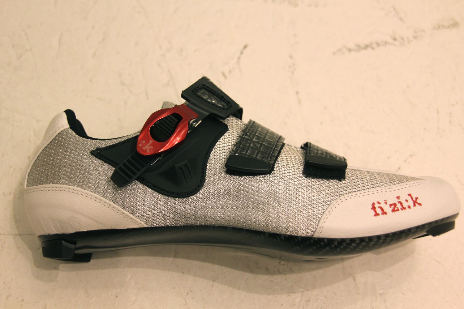 fizik white cycling shoes